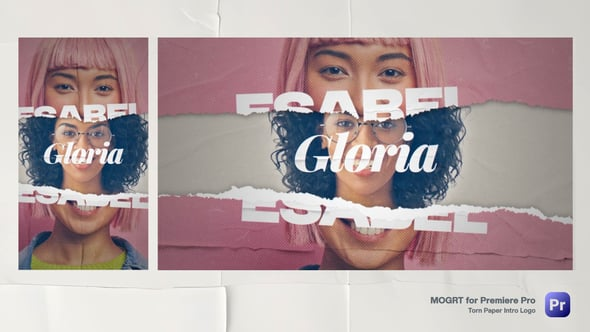 Torn Paper Intro Logo – MOGRT for Premiere Pro（769170）-技能树